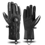 ROCKBROS Winter Gloves for Men Cycling Gloves Full Finger Touch Screen for Cycling Hiking Motorcycle