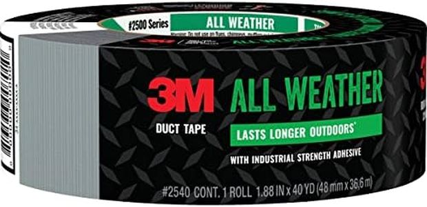 Scotch Tough Heavy Duty All-Weather Duct Tape, 1.88 in. x 45 yd, Gray