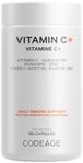 Codeage Vitamin C 1500mg with Zinc, Elderberry, Citrus Bioflavonoids Grapefruit, Lemon, Orange Powder, Quercetin & Rose Hips Fruit – Vegan Supplement - Non-GMO, Vegan Pills, 180 Capsules