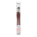 Da Vinci 5269 brushes in synthetic fiber - College - oil and acrylic colors, Brown, Set of 5