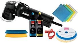RUPES BigFoot LHR75E/BAS Random 75mm Orbital Polisher Standard Kit With Coarse & Fine Compound & Matching Pads With Micro Fibre Cloths