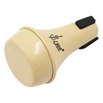 Milisten 1pc Trumpet Mute Trompette Practice Wood Trumpet Aluminum Practice Trumpet Sound Mute Trumpet Cornet Straight Mute Trumpet Practice Horn Cup Mini Abs