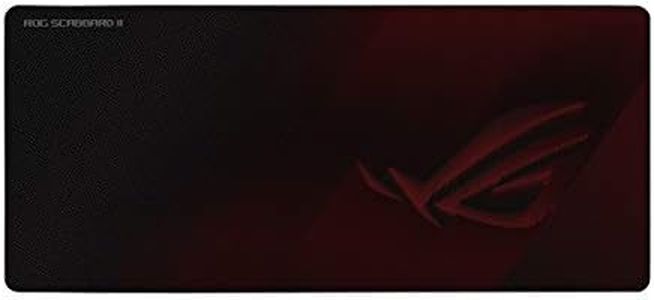 ASUS ROG Scabbard II Extended Gaming Mouse Pad | Nano Technology Smooth Glide Tracking | Protective Coating for Water, Oil, Dust-Repelling Surface | Anti-Fray Flat-Stitched Edges | Non-Slip Rubber Bas