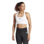 adidas Women Powerreact Training Medium Support Bra Sports Bra, MCD White