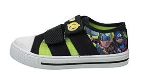 Marvel Boys Avengers Canvas Pumps (Black/Green, numeric_1)