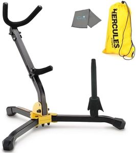 Lumintrail Hercules Alto/Tenor Saxophone & Flute/Clarinet Stand DS532BB w/ Bag & a Cleaning Cloth