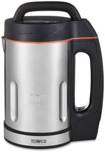 Tower Soup & Smoothie Maker with Intelligent Control System and Stainless Steel Jug and Blade, 1000W, 1.6 Litre, Stainless Steel, T12031