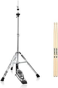 LOLUNUT Hi hat stand,hat cymbals stand,high hat stand with smooth pedal,practice high hat fit 13'' 14'' 15'' 16''cymbals