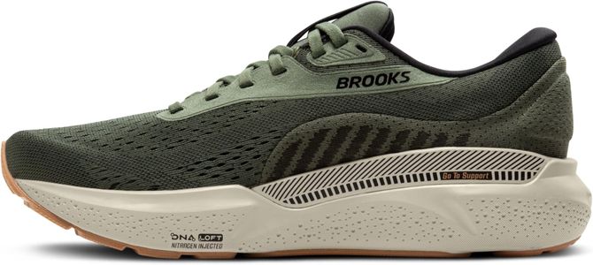 Brooks Men’s Adrenaline GTS 24 Running Shoes – Supportive, Thyme/Black, UK 10