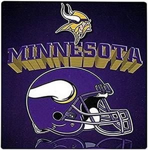 NFL Minnesota Vikings Gridiron Fleece Throw, Purple, 50" x 60"