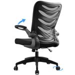 COMHOMA Office Desk Chair with Armrest Office Computer Chairs Ergonomic Conference Executive Manager Work Chair (Black)