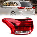 Huray Tail Lights Assembly for Mitsubishi Outlander 2016-2021 Outer LED Rear Lamp Driver Side Left