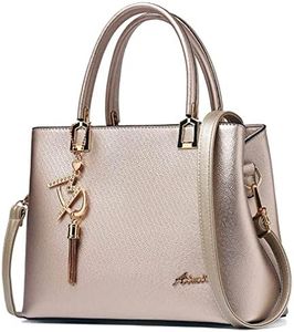 Womens Purses and Handbags Shoulder Bags Ladies Designer Top Handle Satchel Tote Bag Gold Size: One Size