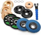 14pcs Wood Carving Disc Set for 4 in 4.5 in Angle Grinder, Woodworking Grinding Wheels Kit with 7/8"-5/8" Arbor for Quick Rough Cutting Shaping Sanding Polishing