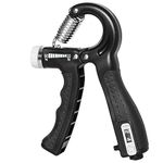 BoldFire® Professional Hand Grip Strengthener with Counter, Adjustable Resistance 5 to 60kg, Grip Strength Trainer for Muscle Building, Forearm Exerciser (Assorted Color)