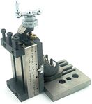 New Design Mini Vertical Milling Slide with Base Plate- Direct Mounting on 7 x 14 Mini Lathe Machine (((Swivel Type- with Clamps)))