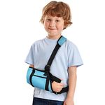 Kids Sling for Arm, Medical Child Arm Sling Shoulder, Child Arm Immobilizer with Waistband and Storage Pockets, Arm Sling for Children Broken Arm, Elbow, Wrist Support and Injury Recovery