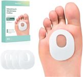 Welnove 84pcs Callus Pad with Water-Resistant Self-Stick Adhesive, Protects Foot, Heel and Toes from Rubbing and Friction, Pain Relief from Shoe Pressure- White