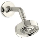 Kohler K-966-Sn Purist/Taboret Multifunction Showerhead With Standard Ball Joint, Vibrant Polished Nickel