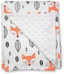 Baby Animal Blanket with Dotted Bac