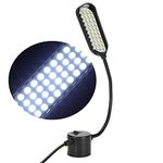 Walfront LED Working Light with Magnetic Mounting Base 40LED Flexible Gooseneck Magnet Sewing Machine Tool Work Lamp(US Plug), Special Lighting