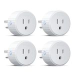 Govee Smart Plug, WiFi Plugs Work with Alexa & Google Assistant, Smart Outlet with Timer & Group Controller, WiFi Outlet for Home, No Hub Required, ETL & FCC Certified, WiFi Bluetooth Connect, 4 Pack