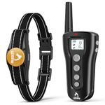 PATPET Dog Shock Collar with Remote - Rechargeable Dog Training Collar with Remote for Small Medium Large Dogs, 1000Ft Dog Collar 3 Training Modes IPX7 Waterproof E Collar for Dogs(Black)