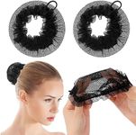 12 PCS Hair Nets for Buns,Reusable 