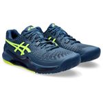 ASICS Mens Resolution 9 Tennis Shoes Trainers Blue/Yellow 9 (44)