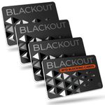 AKIELO Blackout RFID Blocking Card (4 Pack) – Ultra Thin Anti Theft Credit Card Protector – Ultimate Bank Card Blocker for Contactless Cards and Wallet Protection (Black Edition - 4 Pack)