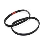 2Pcs 4PJ307 Rubber Drive Belt Replacement Belt Compatible with Stanley Bostitch & Husky Air Compressors (AB-9075047)