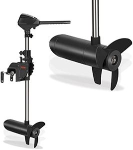 VEVOR Motore Fuoribordo 24V Spinta da 25kg per Pesca a Traina Profondità Angolazione Regolabile per Barca Gommone Canoe, Motore Elettrico Fuoribordo per Imbarcazioni con 10 Indicatori per Batteria LED