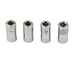 1/4" Square Drive To 1/4" Hex Socket Bits Converter Screwdriver Bit Adapter-Pack of 4