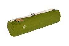 Blue Dove Yoga Chennai Yoga Mat Bag made from Organic Cotton (Olive Green)