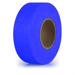 Turf Machinery Spares TMS Blue Flagging Tape 300' Roll,Non Adhesive,High Visibility,Survey,Trail,Construction/Survey Ribbon