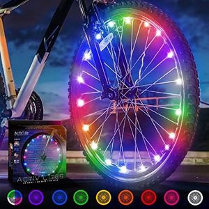 LED Bicycle Light (1 Tire, Multicolor) Top 2024 Christmas Stocking Stuffers Popular Teen & Kids Secret Santa Gifts Best Toys for Girls Xmas Party Hot Outdoor Family Fun Regalos para Navidad