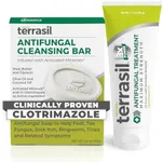 terrasil Antifungal Cream + Antifungal Soap 2-Product Kit Clinically-Proven Clotrimazole Effective Treatment & Relief: Jock Itch Athletes Foot Fungal Yeast Infection Ringworm (1.7oz Tube & 75g bar)