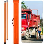 Umigy 15 Feet Load Height Measuring Stick Sturdy Fiberglass Height Stick for Trucks with Adjustable Pole Non Conductive Retractable Height Measurement Tool with Carrying Bag for Trucks, Car Haulers