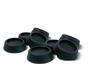 Ideaworks Washing Machine - Anti Vibration Pads - No noisier, Walking washers - Set of 8, Black