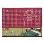 The Army Painter Self-Healing Cutting Mat, Double Sided PVC Non-Slip Mat, 3-Ply Gridded Miniature and Model Cutting Board, A4, Tabletop Roleplaying, Boardgames, and Wargames Miniature Modelling