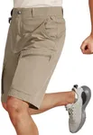FREEKITE Tactical Cargo Shorts for Men Quick-Dry Waterproof - Lightweight Work Shorts with 7 Pockets,Durable Hiking Outdoor Short,Moisture Wicking Stretch Travel Short（Khaki 34W/10L）