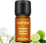 Lantixin Energized Essential Oils for Diffusers for Home - No Chemical Additives Safe for Kids and Pets - Bergamot, Jasmine, and Ylang Ylang Aromatherapy Oils - Diffuser Oil Scents for Home - 0.3 oz