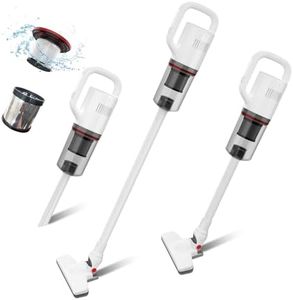 KEROMEE Cordless Vacuum Cleaner, 3-in-1 Stick Vacuum Cleaner, Handheld Small Lightweight Vacuum for Hardwood Floor Pet Hair Cat Litter Carpet Home Cleaning