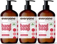 Everyone Liquid Hand Soap, 12.75 Ounce (Pack of 3), Ruby Grapefruit, Plant-Based Cleanser with Pure Essential Oils (Packaging May Vary)