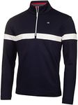 Calvin Klein Mens Scale CK Sweater - Navy - L