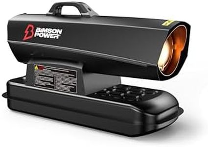 Bimson Power 20kW Diesel Space Heater, 70,000 BTU Kerosene Industrial Heater, Portable Electric Blow Heater Alternative for Garage, Workshop, Shed, Greenhouse, Adjustable Thermostat, 3 Year Warranty