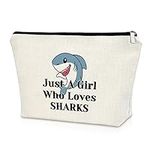 Shark Gifts for Women Makeup Bag Sh