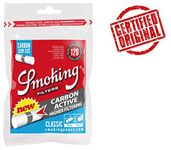 SMOKING Carbon Active Slim Size Filter 15X6 MM (Pack of 1 Pouch) 120 Filters