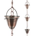 TZSSP Rain Chains Decorative Rain Chain Bell, 8-1/2 Length, Bell Style