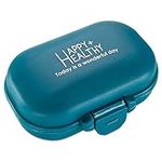 Pill Organizer Box - 4 Compartment Travel Medication Carry Case - A Daily Pill Box Vitamin Organizer Box for your Pocket or Purse